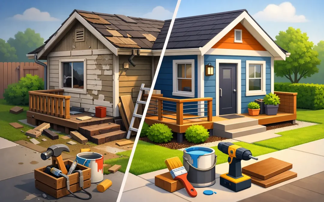 Home Repair Before After That Adds Value