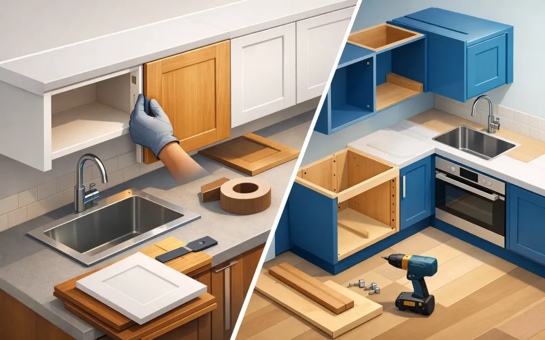 Refacing Cabinets vs Replacing: What Fits?