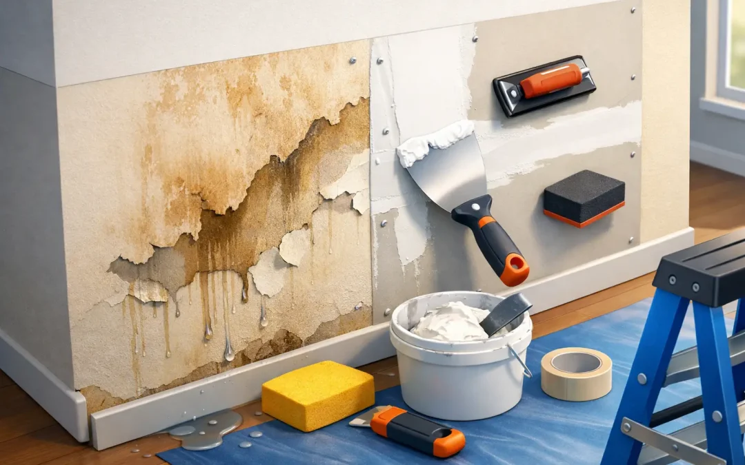 How to Repair Water Damaged Drywall