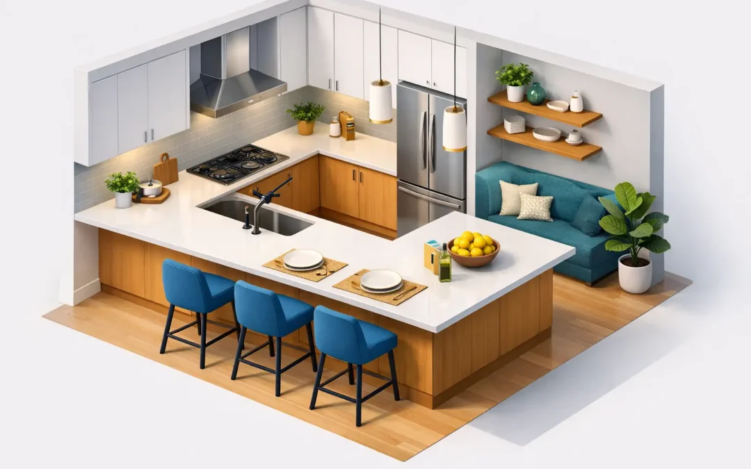 Kitchen Peninsula Remodel Example That Works